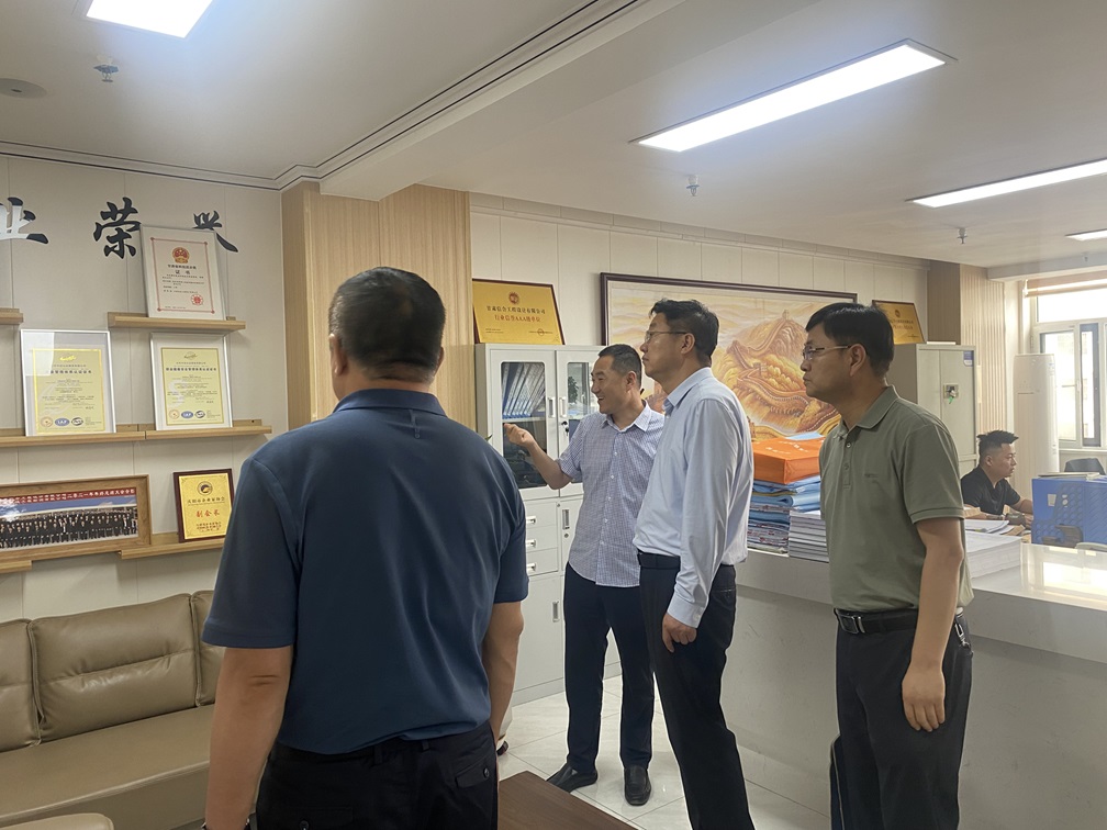 慶陽市委常委、統戰部部長張希岳調研甘肅信合工程設計有限公司：精準把脈助發展 精準服務促跨越